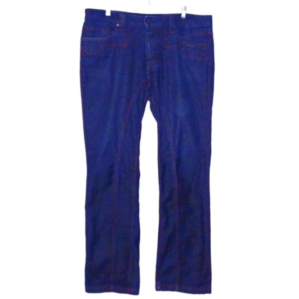 Antik DENIM Men's Blue Button-fly, Flare Leg Jeans, 36W / 33L - Picture 5 of 11